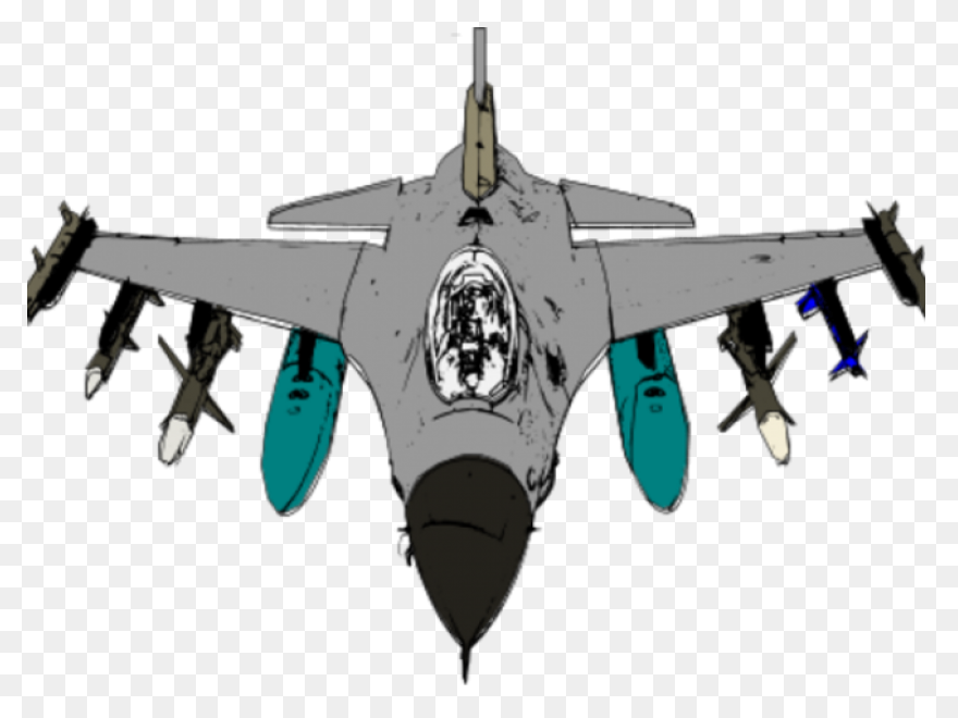 Jet Fighter Clipart Above - Png Dow