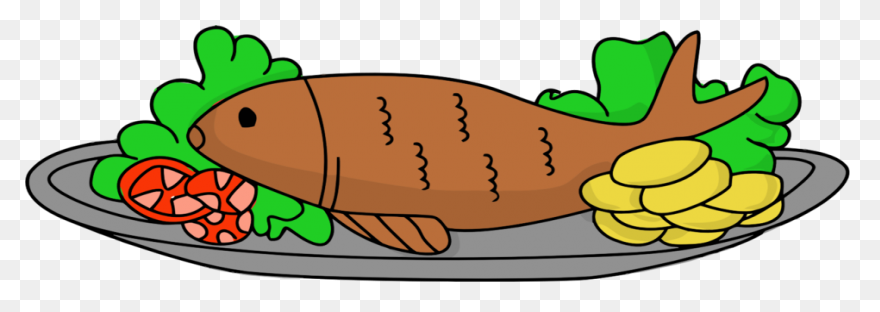 Frying Fish Clip Art Free Vector - 