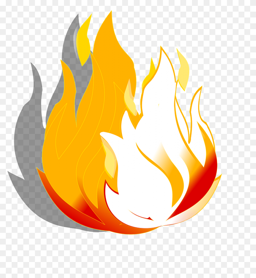 Flames Clipart Fire Trail - Fire Cl