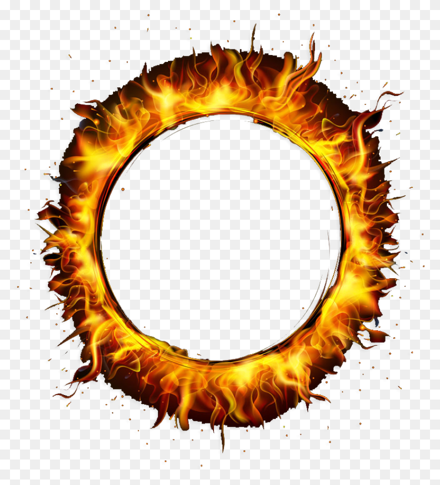 Fire Flames Ring Round Circle Circl