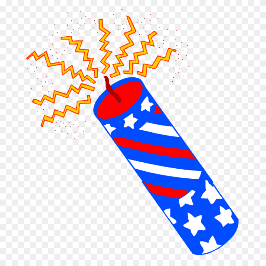 4Th Of July Firecracker Clipart - F