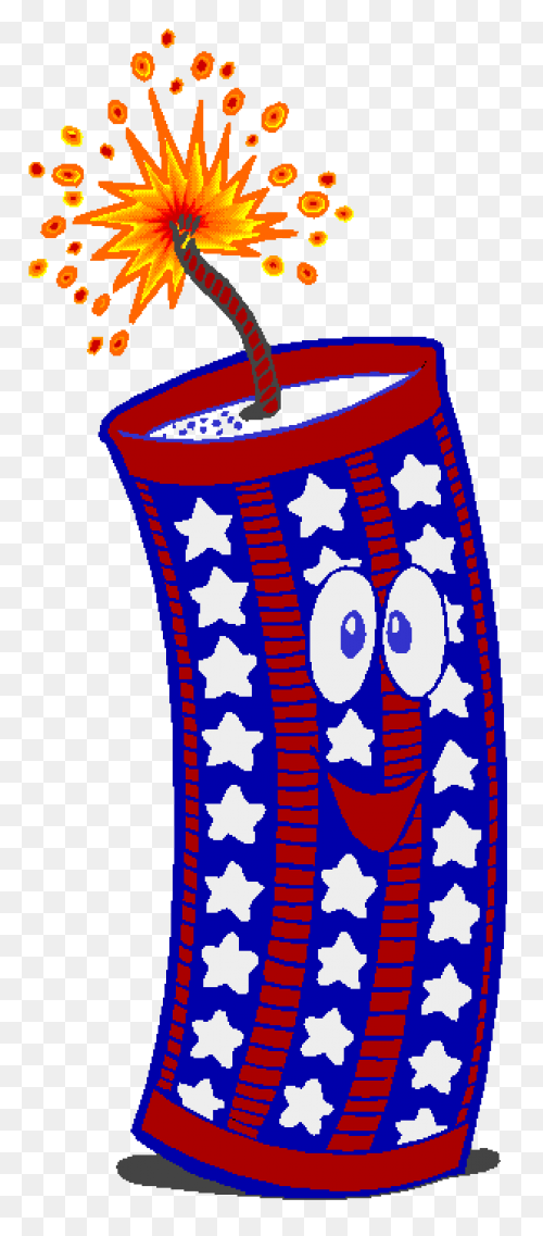 4Th Of July Firecracker Clipart - F
