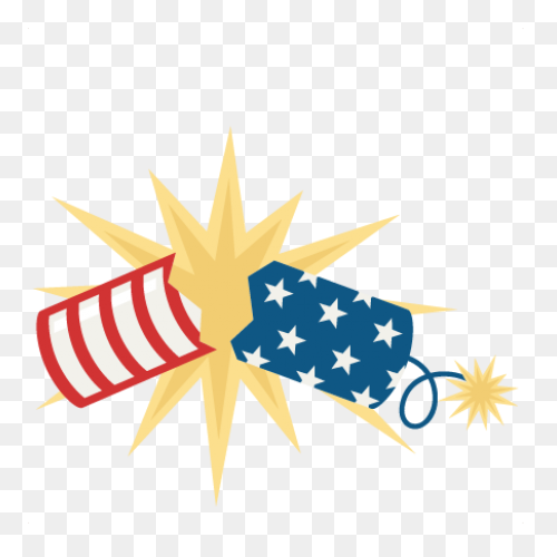 4Th Of July Firecracker Clipart - F