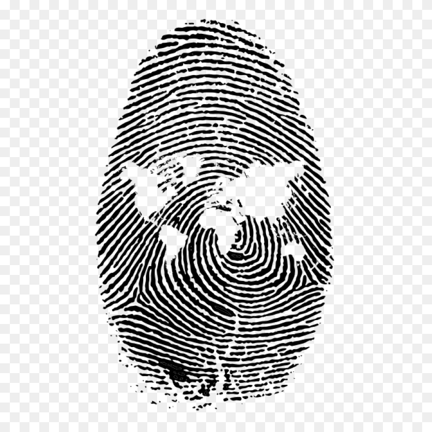 World Map Finger Print | - Finger Print