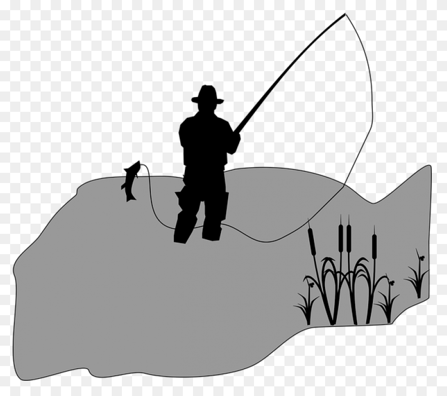 Fisherman Silhouette Fly Fisherman 
