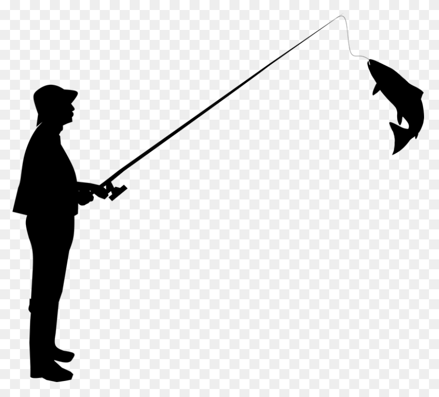 Fisherman Silhouette Fly Fisherman 
