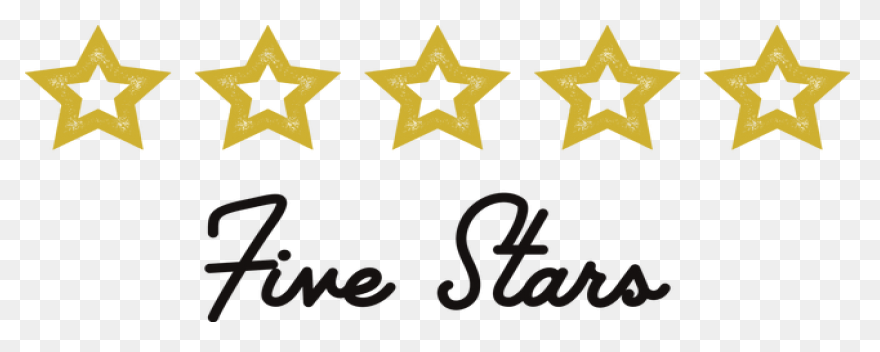 Five-Pointed Star Icon - Yellow Fiv