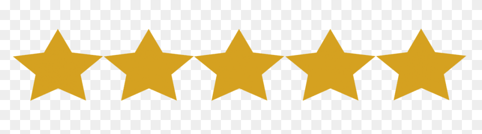 Five-Pointed Star Icon - Yellow Fiv