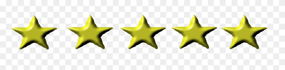 Five-Pointed Star Icon - Yellow Fiv