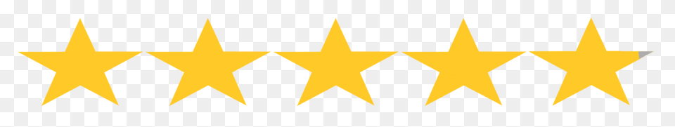 Five-Pointed Star Icon - Yellow Fiv