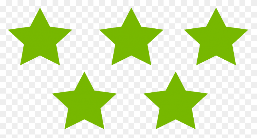 Five-Pointed Star Icon - Yellow Fiv