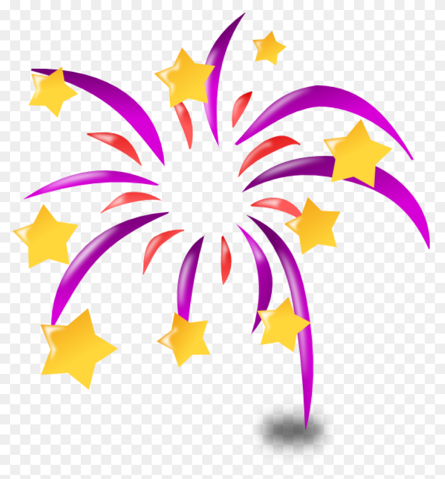 Free Fireworks Cliparts Black, Down