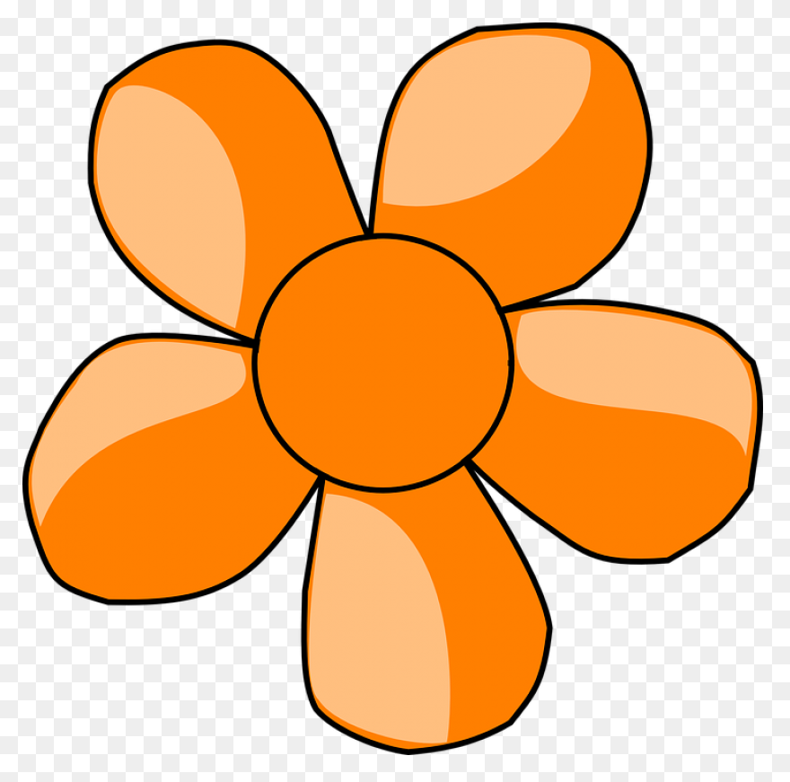 Clipart - Flower Love Five Petal Te