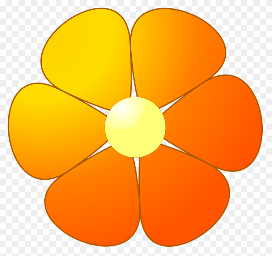 Clipart - Flower Love Five Petal Te