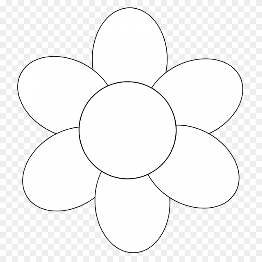 Clipart - Flower Love Five Petal Te