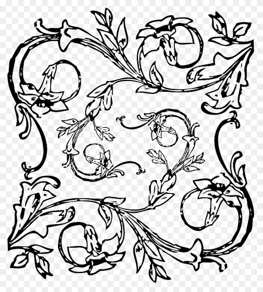 Decorations, Tribal, Design, Flower