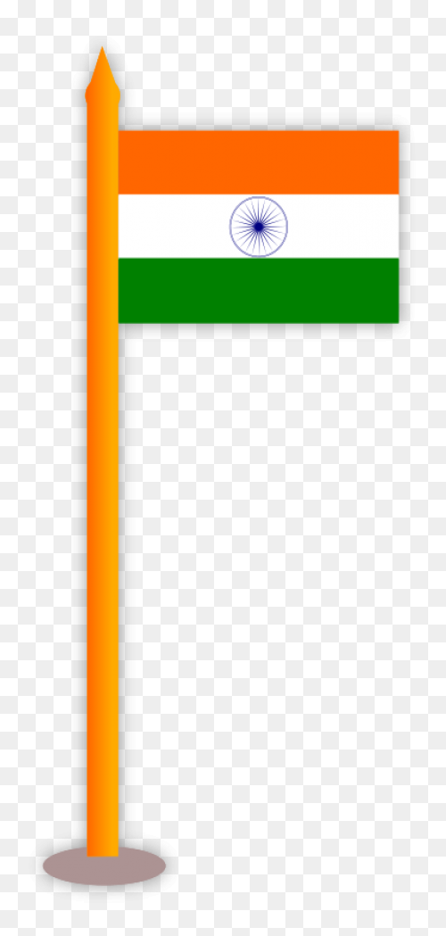 India Flag Vertical Clipart Flag Of