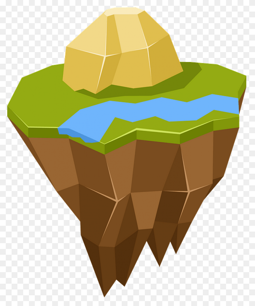 Floating Island Vector Image - 1632