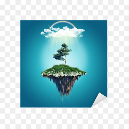 Floating Island Vector Image - 1632