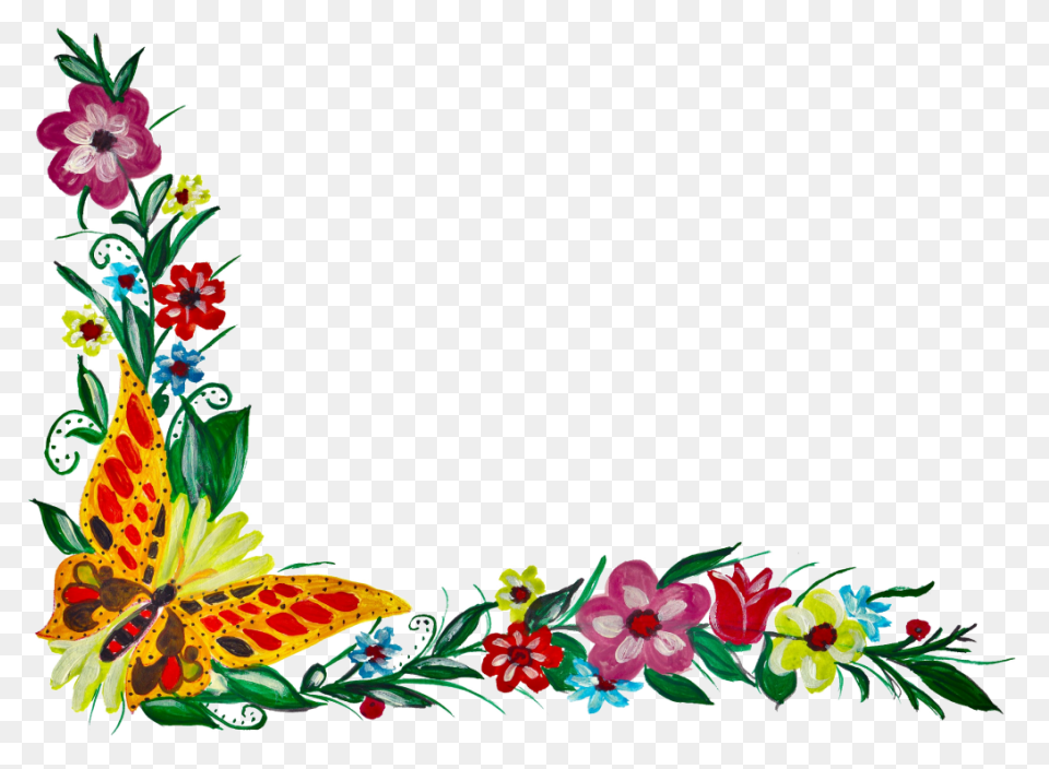 Vintage Flower Clipart Flower Paint