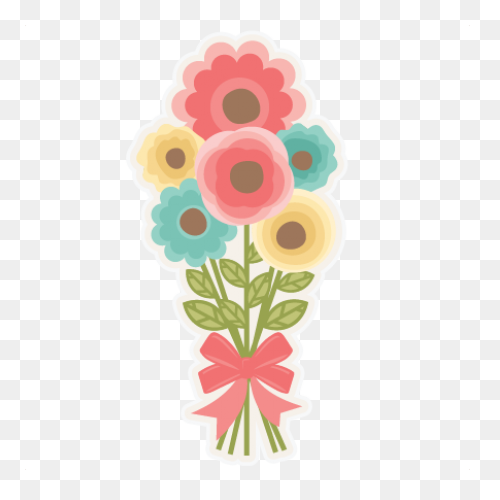 Vintage Flower Clipart Flower Paint