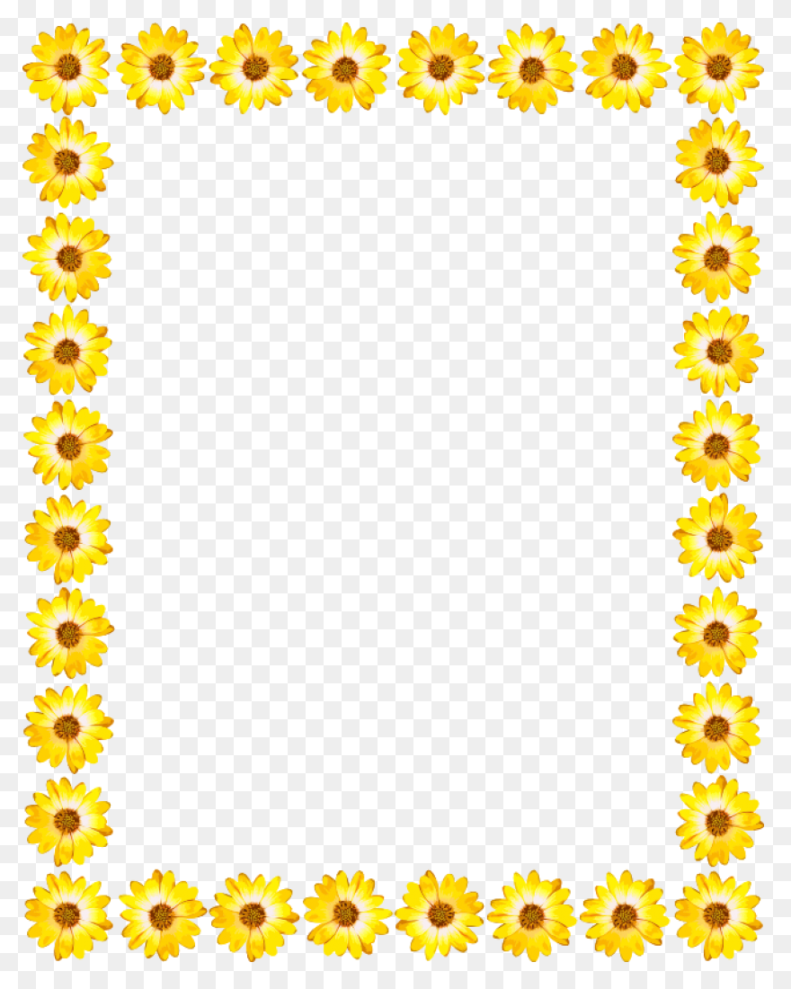 Free Page Border Flowers, Download 
