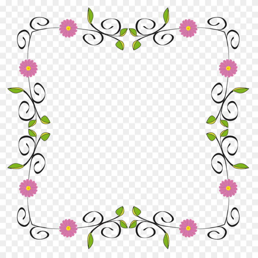 Free Page Border Flowers, Download 