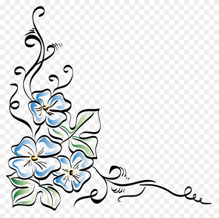 Free Border Cliparts Flower, Downlo