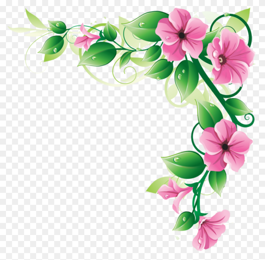 Floral Clipart Rustic Flower - Flow
