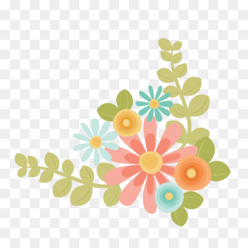 Floral Clipart Rustic Flower - Flow