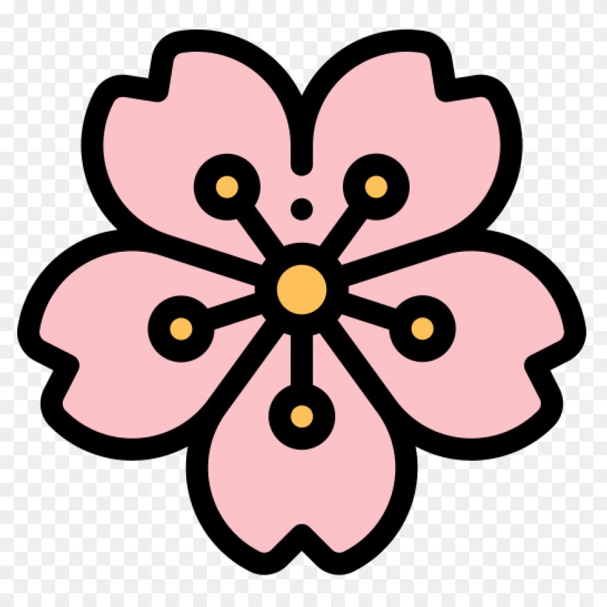 Lotus Flower Symbol Clip Art Image 