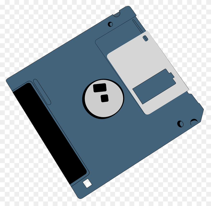 Computer Floppy Disk Vector Drawing - Floppy Disk