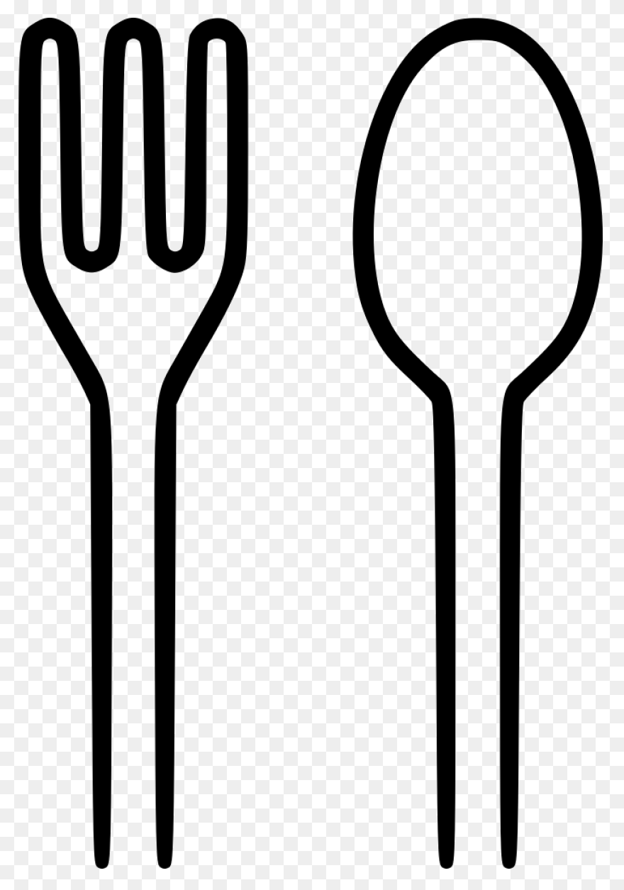 White Background Clipart - Spoon, F