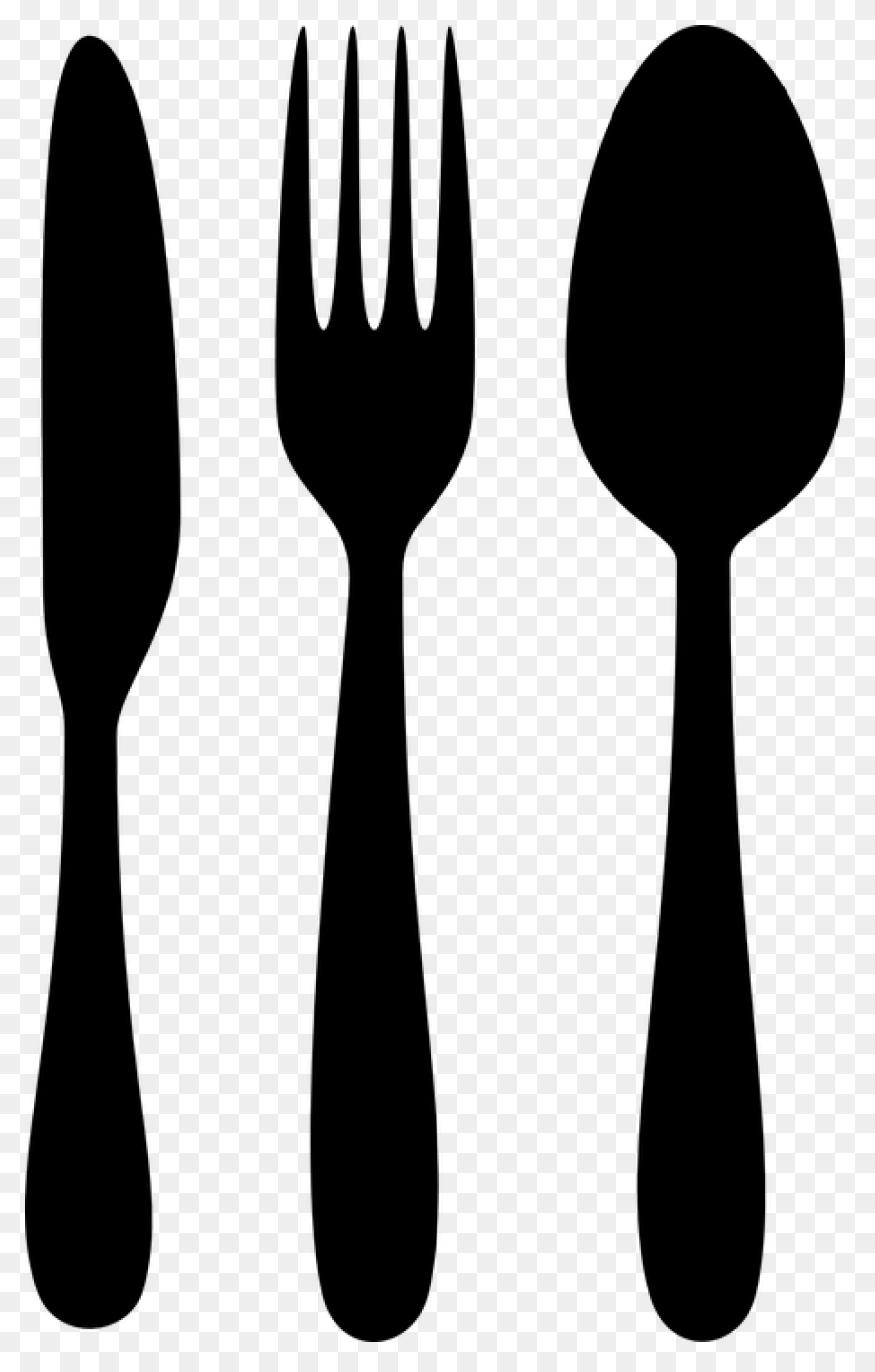 White Background Clipart - Spoon, F