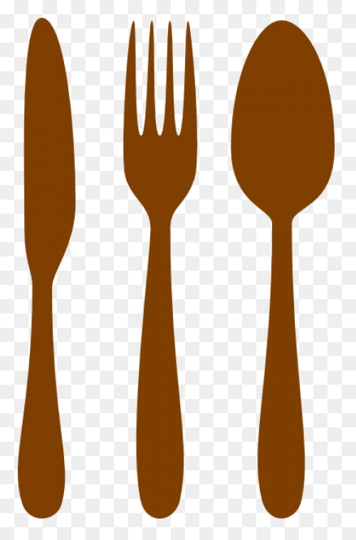 White Background Clipart - Spoon, F