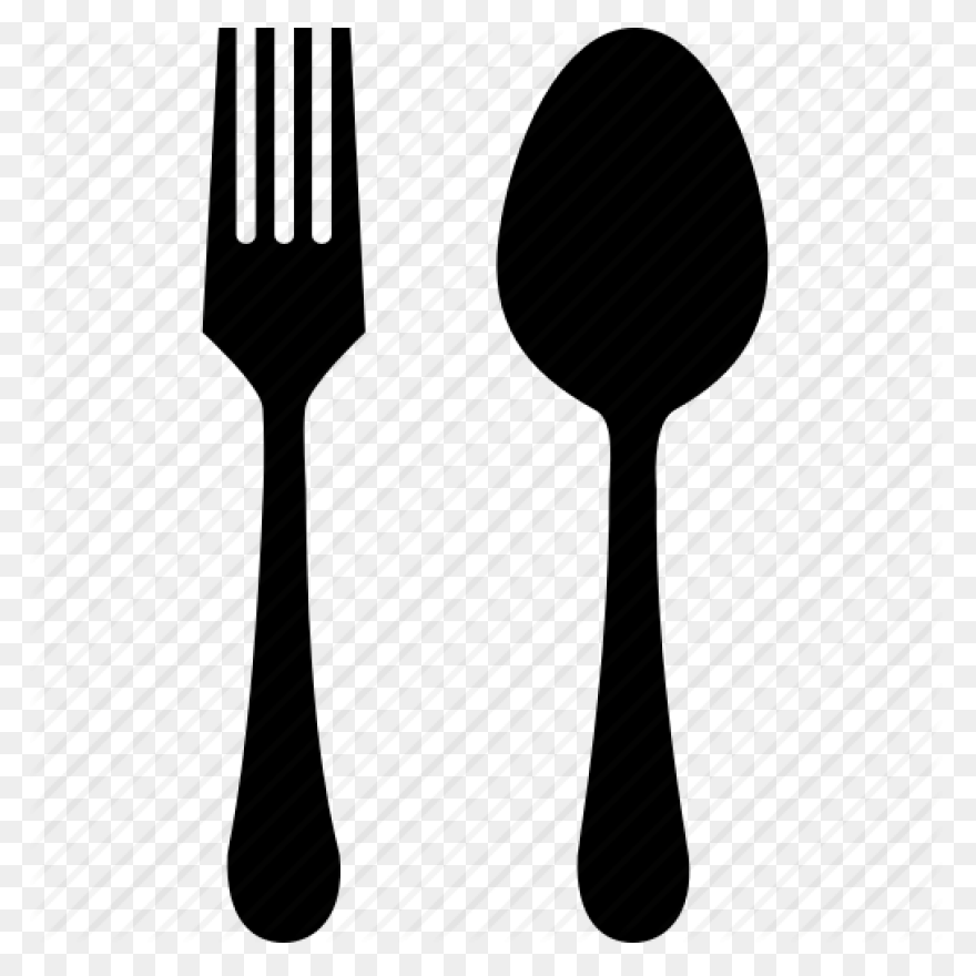 White Background Clipart Spoon Fork - Fork And Spoon