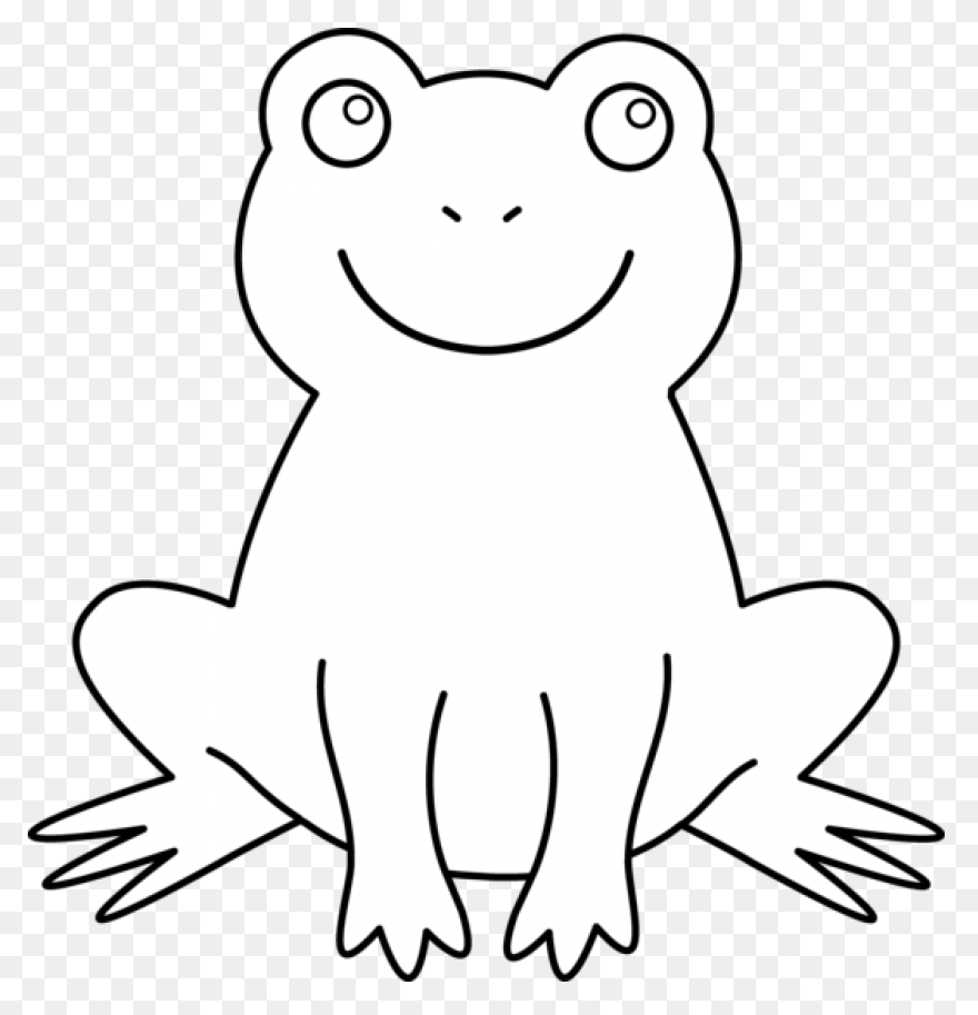 Best Frog Clipart Black And - Frog