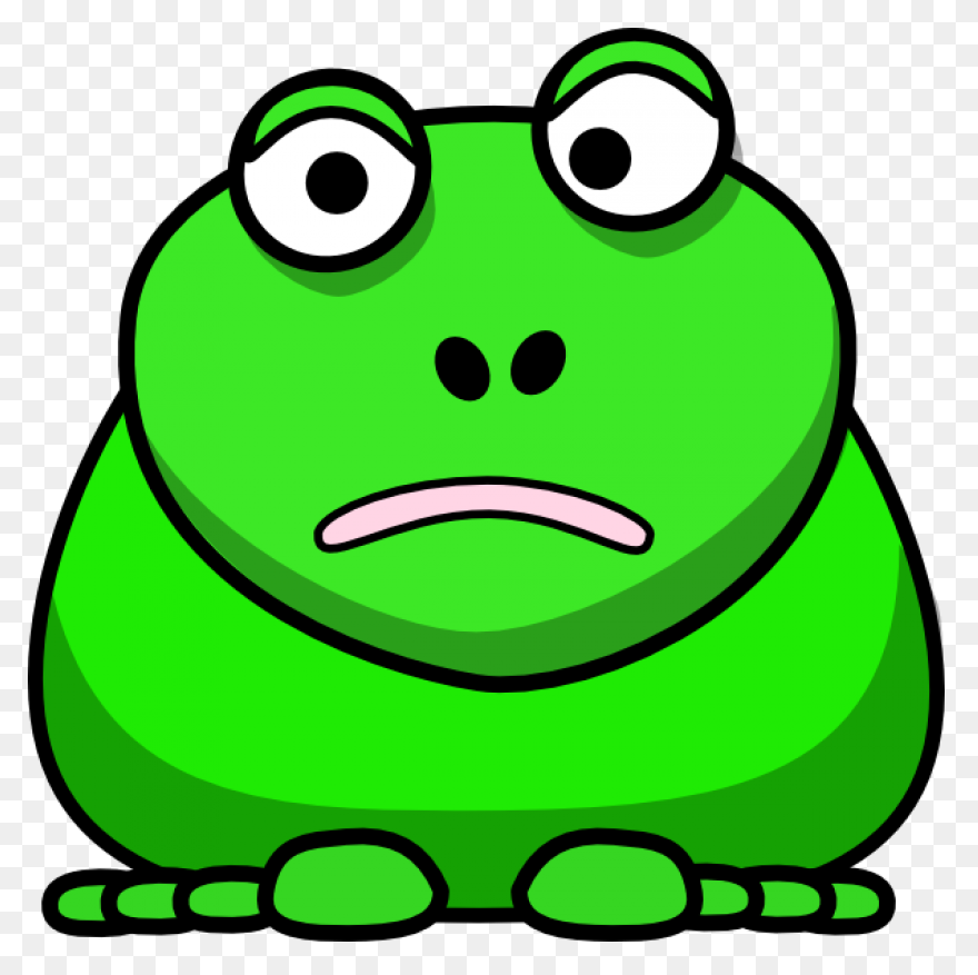 Confused Cartoon Frog Clipart At - Frog