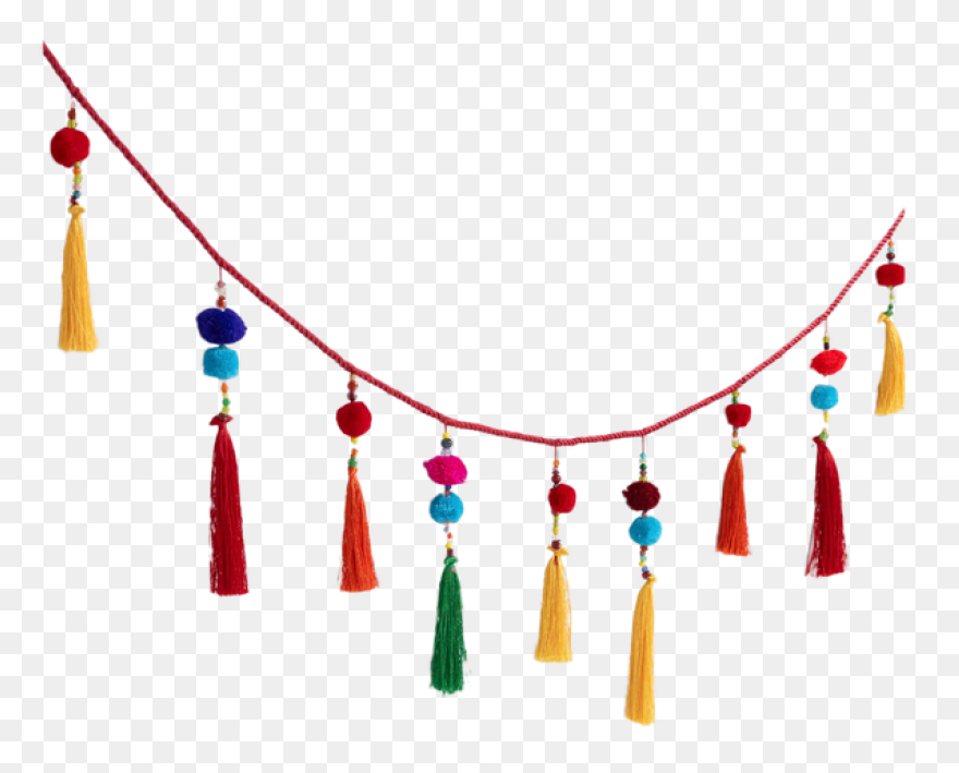 Felt Garland Png Clipart - Pom Pom 