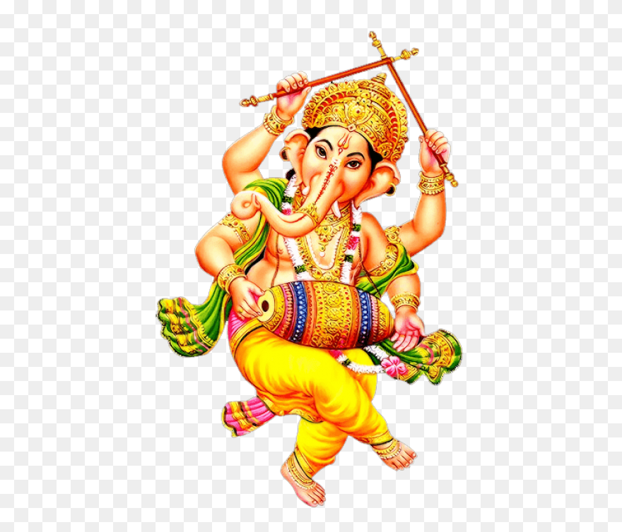 Ganpati Black And White - ClipartFl