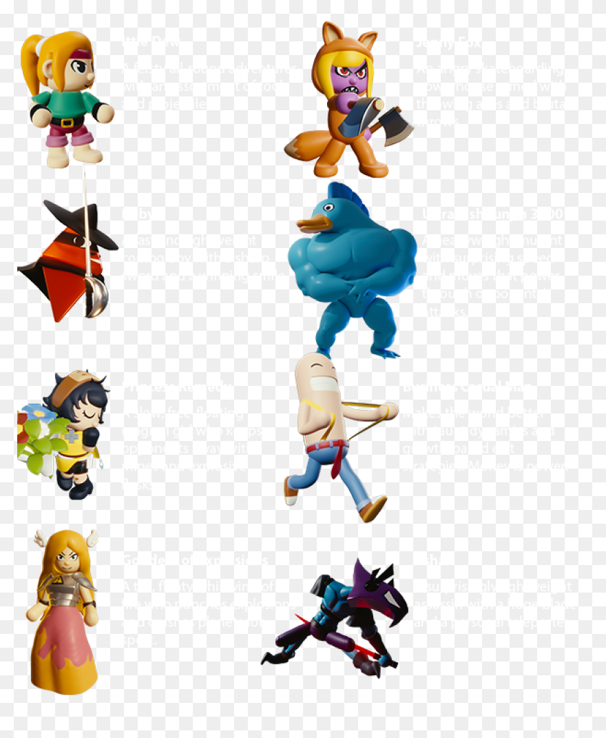 2D Video Game Characters Clipart - 