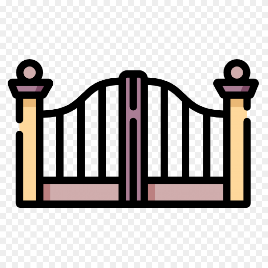 Quahog Asylum Gate - Gate Clipart -