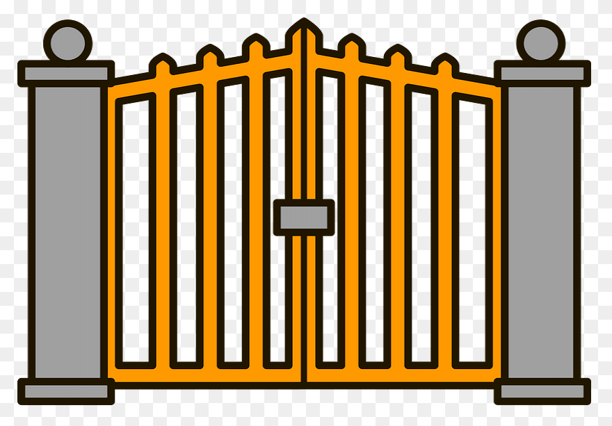Quahog Asylum Gate - Gate Clipart -