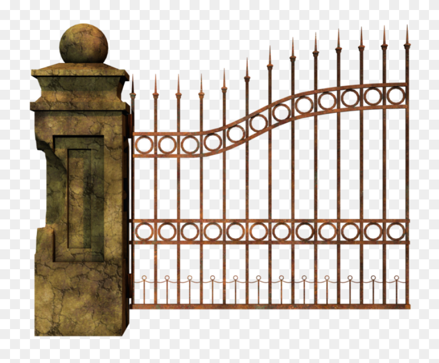 Quahog Asylum Gate - Gate Clipart -