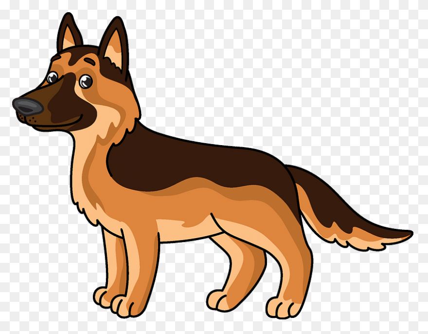German Shepherd Clipart - Full Size