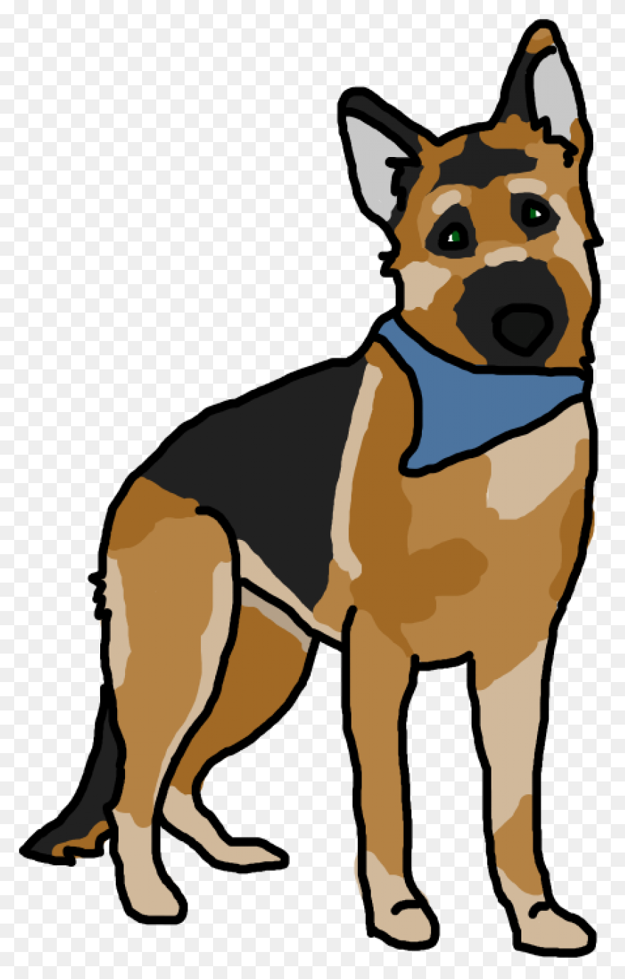 German Shepherd Clipart Full Size - German Shepherd
