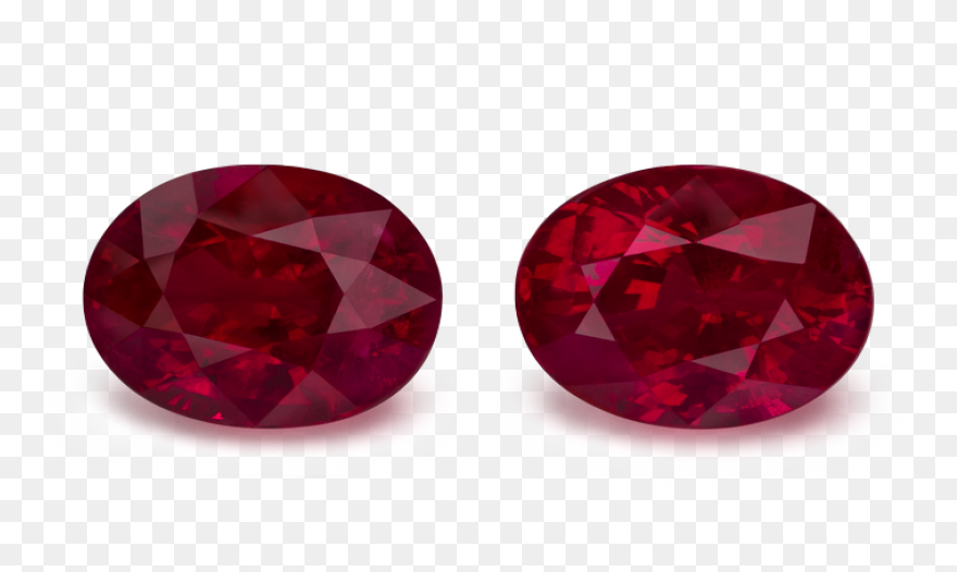 Covellite Ruby Gemstone Clipart - F