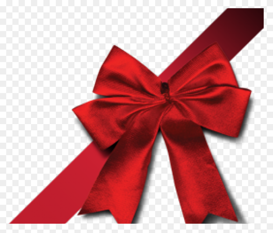 Christmas Ribbon Clipart Exclusive Red - Gift Bow