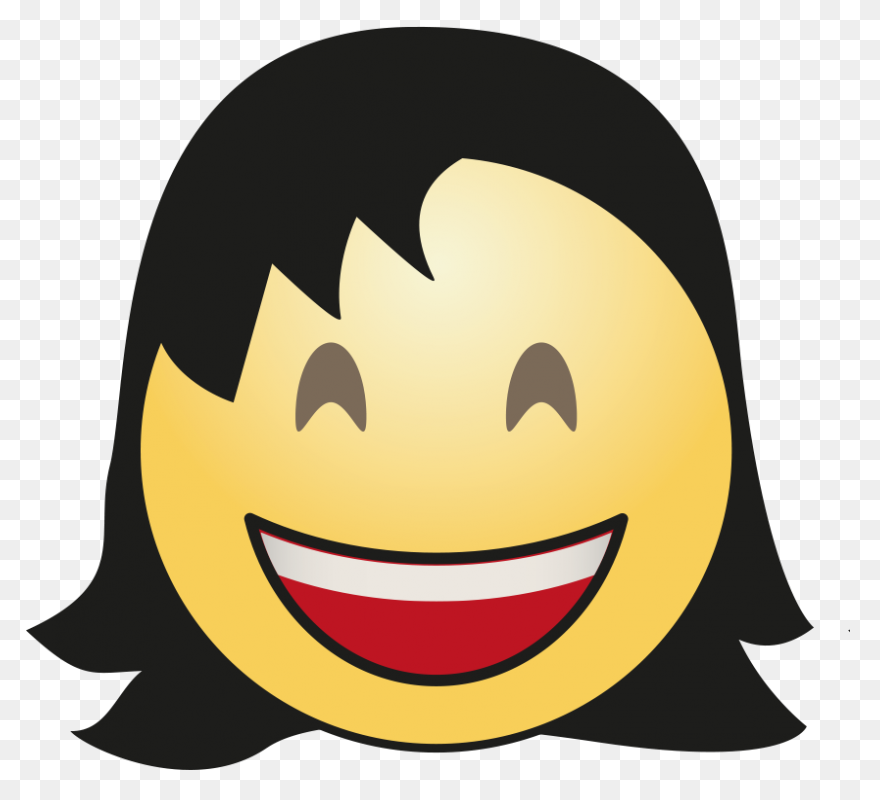 Emoji, Face, Girl, Laughing, Smile,