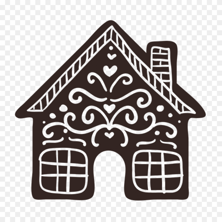 Transparent Gingerbread House Png C